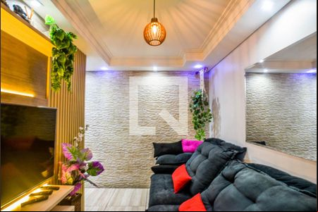 Sala de apartamento para alugar com 2 quartos, 50m² em Vila Aquilino, Santo André
