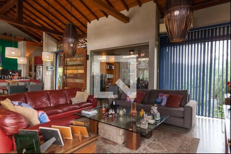 Sala de casa de condomínio à venda com 4 quartos, 390m² em árgada, Nova Lima