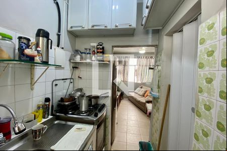 Cozinha de kitnet/studio à venda com 1 quarto, 20m² em Leblon, Rio de Janeiro