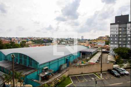 Vista da sala de apartamento à venda com 2 quartos, 57m² em Vila Guarará, Santo André