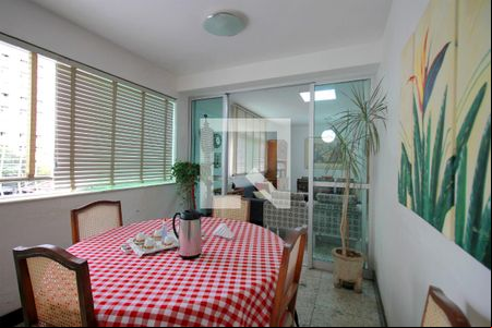 Varanda da Sala de apartamento à venda com 4 quartos, 142m² em Funcionários, Belo Horizonte