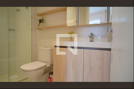 Banheiro  de apartamento para alugar com 1 quarto, 36m² em Centro, Florianópolis