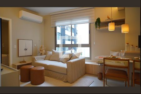 Sala de apartamento para alugar com 1 quarto, 36m² em Centro, Florianópolis