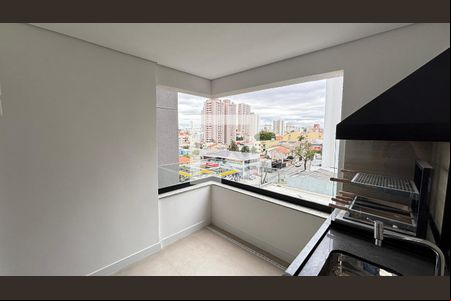 Sala - Sala de Jantar Varanda de apartamento para alugar com 3 quartos, 93m² em Campestre, Santo André