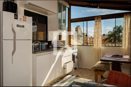 Cozinha de apartamento para alugar com 1 quarto, 55m² em Canasvieiras, Florianópolis