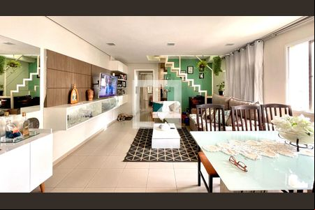 Sala de apartamento para alugar com 3 quartos, 130m² em Santa Paula, São Caetano do Sul