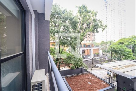 Varanda de apartamento à venda com 1 quarto, 28m² em Cidade Jardim, São Paulo