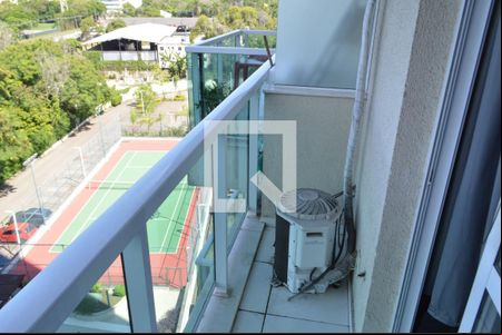 Varanda de kitnet/studio para alugar com 1 quarto, 32m² em Camorim, Rio de Janeiro