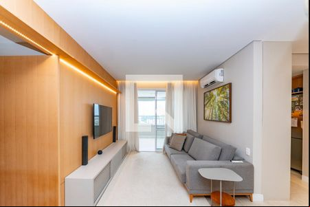 Sala de apartamento à venda com 3 quartos, 95m² em Caiçaras, Belo Horizonte