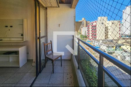 Varanda Sala de apartamento para alugar com 2 quartos, 80m² em Balneario Guarujá, Guarujá