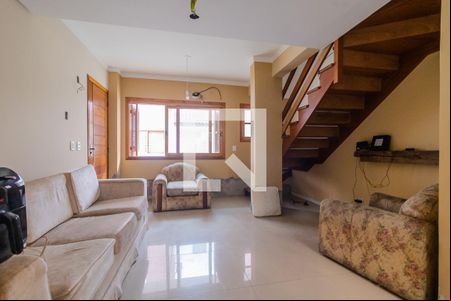 Sala de casa de condomínio à venda com 3 quartos, 117m² em Tristeza, Porto Alegre