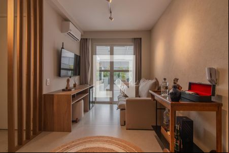 Sala de apartamento para alugar com 1 quarto, 82m² em Moema, São Paulo