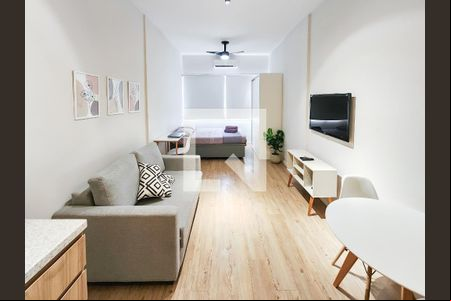 Sala de apartamento à venda com 1 quarto, 21m² em Santa Teresa, Rio de Janeiro