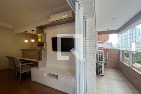 Varanda gourmet de apartamento para alugar com 1 quarto, 57m² em Boqueirão, Santos