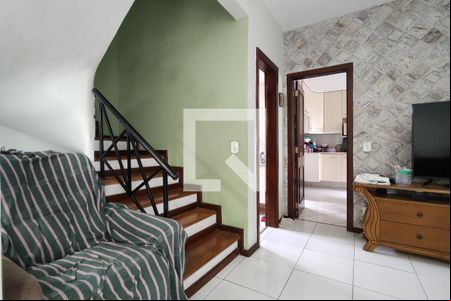 Sala de casa de condomínio à venda com 4 quartos, 124m² em Pechincha, Rio de Janeiro