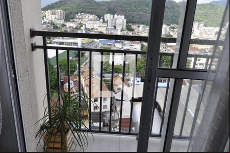 Varanda da Sala de apartamento para alugar com 2 quartos, 48m² em Rocha, Rio de Janeiro