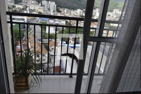 Varanda da Sala de apartamento para alugar com 2 quartos, 48m² em Rocha, Rio de Janeiro