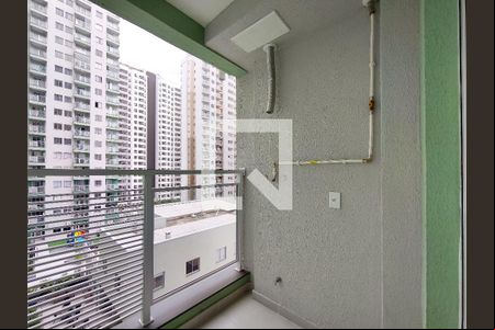 Varanda do Studio de kitnet/studio para alugar com 1 quarto, 33m² em Santo Cristo, Rio de Janeiro