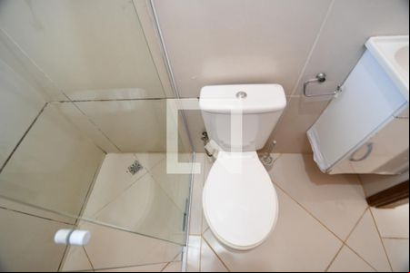 Banheiro de kitnet/studio para alugar com 1 quarto, 29m² em Cidade Universitária, Campinas
