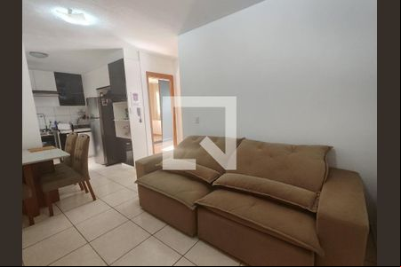 Sala de apartamento para alugar com 2 quartos, 43m² em Chacaras Reunidas Santa Terezinha, Contagem
