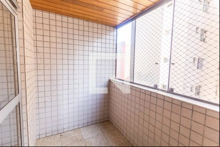 Varanda da Sala de apartamento à venda com 3 quartos, 95m² em Funcionários, Belo Horizonte