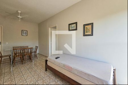 Sala de apartamento para alugar com 1 quarto, 50m² em Balneario Cidade Atlantica, Guarujá