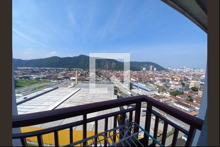Varanda da Sala de apartamento à venda com 2 quartos, 50m² em Castelo, São Vicente