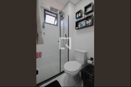 Banheiro Social de kitnet/studio para alugar com 1 quarto, 25m² em Vila Campestre, São Bernardo do Campo