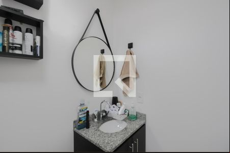 Banheiro Social de kitnet/studio para alugar com 1 quarto, 25m² em Vila Campestre, São Bernardo do Campo