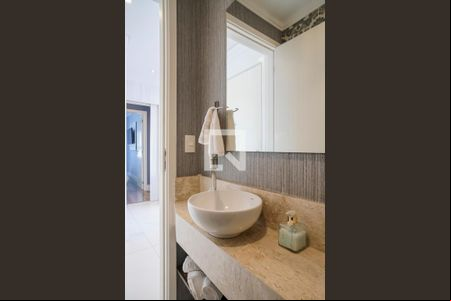 Lavabo de apartamento à venda com 2 quartos, 107m² em Santo Antônio, São Caetano do Sul