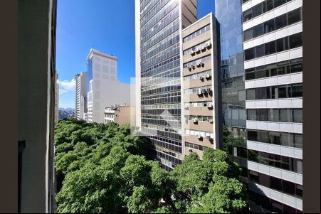 Vista da varanda de apartamento para alugar com 1 quarto, 34m² em Centro, Rio de Janeiro