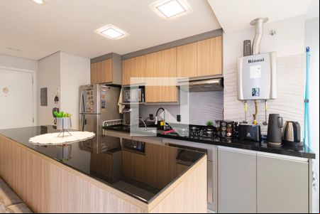 Sala e cozinha de apartamento à venda com 1 quarto, 32m² em Presidente Altino, Osasco