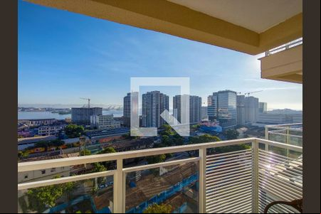 Varanda da Sala de apartamento para alugar com 2 quartos, 44m² em Santo Cristo, Rio de Janeiro