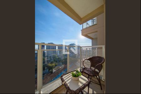 Varanda da Sala de apartamento para alugar com 2 quartos, 44m² em Santo Cristo, Rio de Janeiro