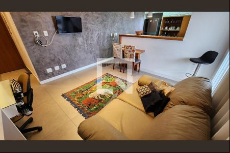 Sala de apartamento para alugar com 1 quarto, 59m² em Boqueirão, Santos