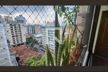 Vista da Sala de apartamento para alugar com 4 quartos, 93m² em Boqueirão, Santos