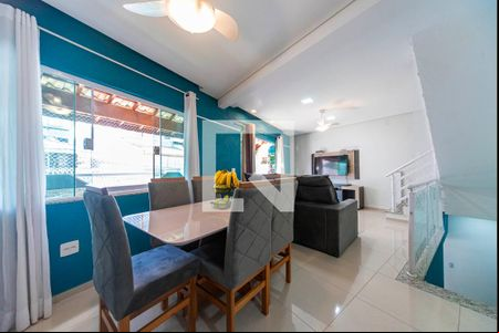 Sala de casa para alugar com 3 quartos, 164m² em Vila Linda, Santo André
