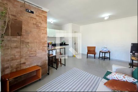 Sala de apartamento à venda com 1 quarto, 56m² em Nova Campinas, Campinas