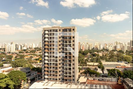 Sacada Vista  de apartamento à venda com 1 quarto, 38m² em Indianópolis, São Paulo