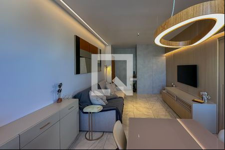 Sala de apartamento à venda com 3 quartos, 87m² em Caiçaras, Belo Horizonte