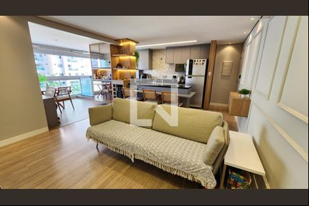 Sala de apartamento à venda com 2 quartos, 78m² em Ponta da Praia, Santos