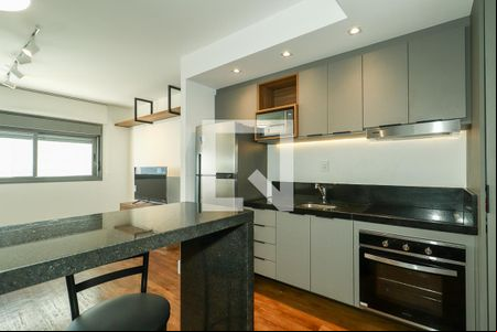 Cozinha de apartamento para alugar com 1 quarto, 38m² em Bela Vista, Porto Alegre