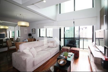 Sala de apartamento para alugar com 2 quartos, 60m² em Indianópolis, São Paulo