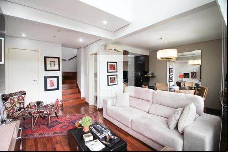 Sala de apartamento para alugar com 2 quartos, 60m² em Indianópolis, São Paulo