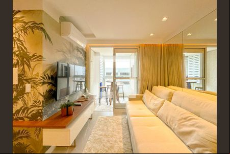 Sala de TV de apartamento para alugar com 2 quartos, 61m² em Ingleses do Rio Vermelho, Florianópolis