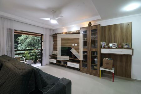 Sala de apartamento para alugar com 3 quartos, 130m² em Barra Funda, Guarujá