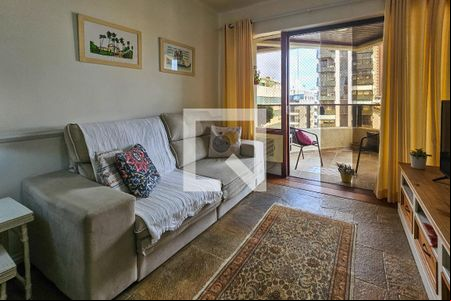 Sala de apartamento para alugar com 3 quartos, 104m² em Jardim Praiano, Guarujá
