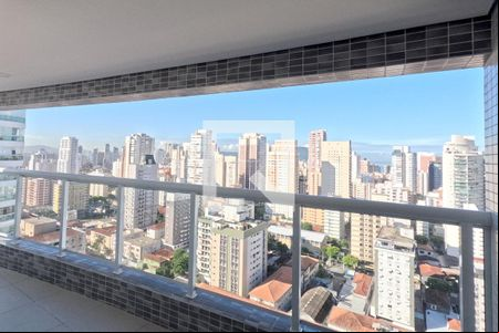Varanda Gourmet da Sala de apartamento para alugar com 2 quartos, 66m² em Boqueirão, Santos