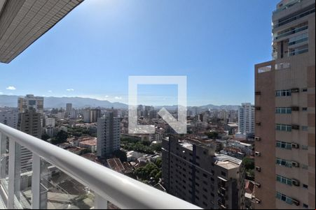 Varanda da Sala e do Quarto 1 de apartamento para alugar com 3 quartos, 93m² em Boqueirão, Santos