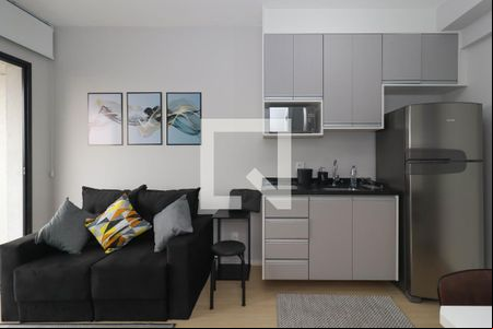 Sala/Cozinha de kitnet/studio para alugar com 1 quarto, 44m² em Sumaré, São Paulo